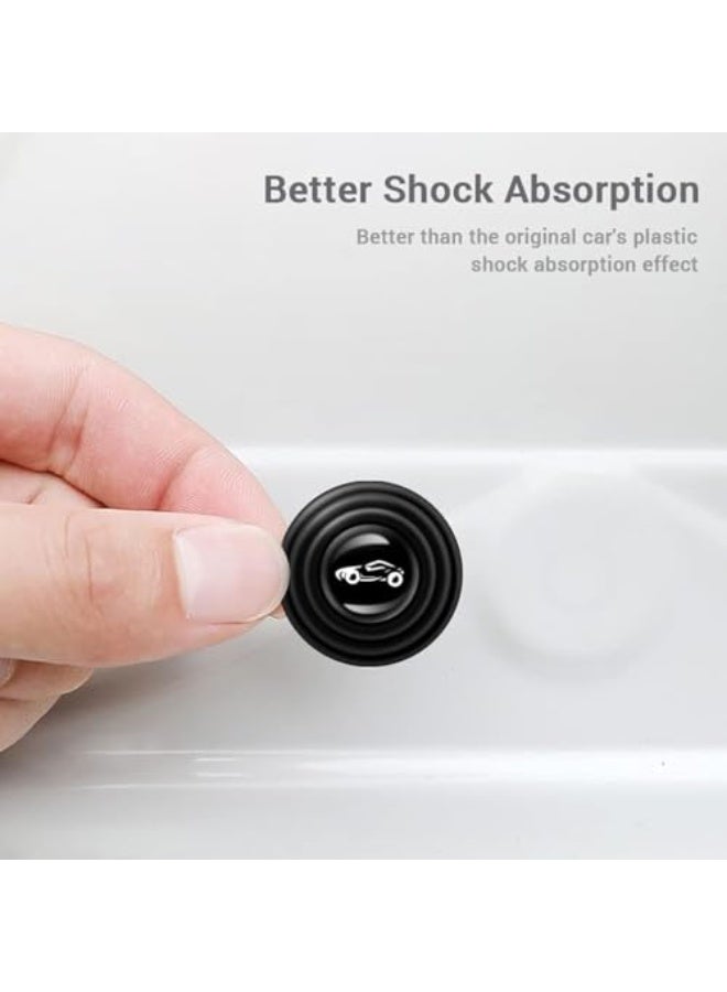 CLENEA 30 PCS Car Door Shock Absorber, Universal Car Door Protection Sticker with Anti-Collision Gasket, Auto Sound Insulation Pad and Shock-Absorbing Door Sticker (Black) - Image 2